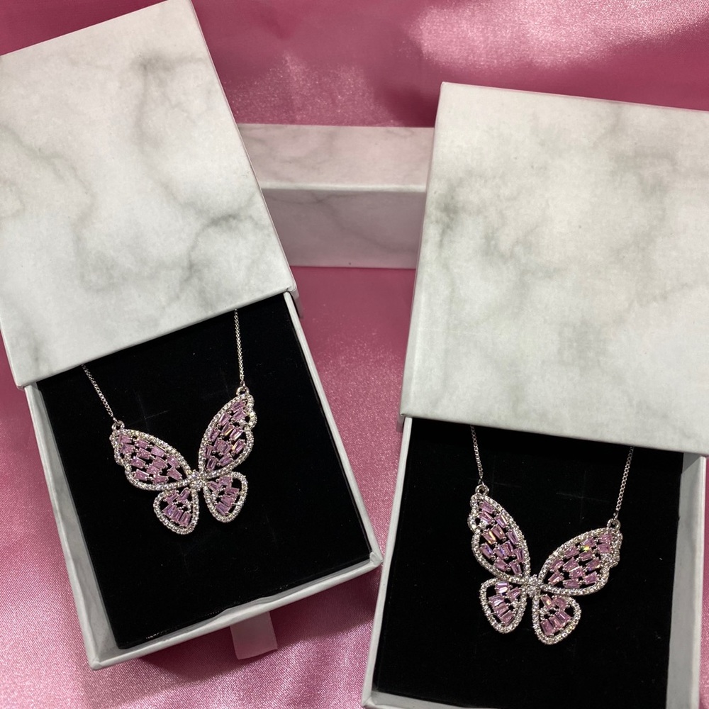Big Butterfly Icy Necklace